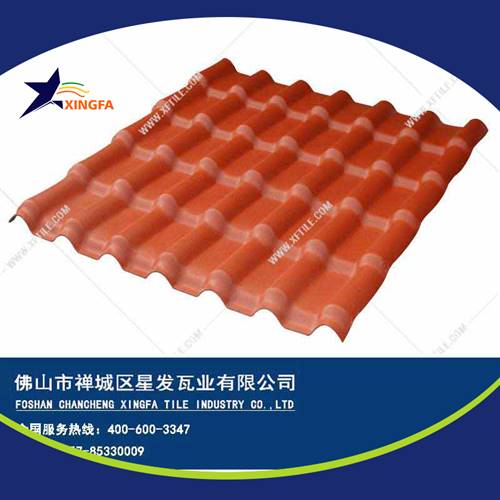 砖红色3.5mm超厚版合成树脂瓦 使用寿命超长达到国家标准 新农村改造家用复古风树脂瓦 北京工厂价钱出售